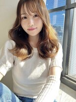 ジエクト カナウ(The Ect canow)&nbsp;レイヤーロング20代30代小顔ヘア垢抜けくびれヘア韓国風
