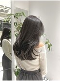 レイヤー/グレージュ/ロング/ブリーチなし/外巻き/艶髪/髪質改善