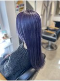 ［-tre-］パープルカラー×ハイトーンダブルカラー　20代/30代
