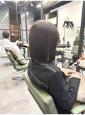 大人可愛い切りっぱなしボブ