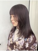 ラベンダーベージュ/髪質改善/ダブルカラー/ケアブリーチ/20代