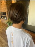 大人の艶髪ショートボブ 秋の美肌カラー診断でに合わせカラー#3