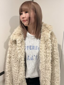 ペレ 梅田(PELE) 黒髪/ボブルフ/ネビージュ/小顔/ワンレン/梅田/髪質改善/前髪