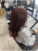 ブリーチなしでボルドーカラー