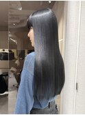 グレージュカラー/髪質改善/暗髪/レイヤーカット[恵比寿駅]