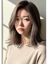 ニューカマー バイ ヘッドライト シブヤ(NEW COMER by HEADLIGHT shibuya)&nbsp;【ハイトーングレージュ】顔周りレイヤー