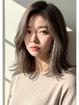 ニューカマー バイ ヘッドライト シブヤ(NEW COMER by HEADLIGHT shibuya) 【ハイトーングレージュ】顔周りレイヤー