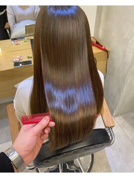 ジーナ 船橋(Zina) 髪質改善＊ロングレイヤーグレーベージュ＊美髪【Zina船橋】