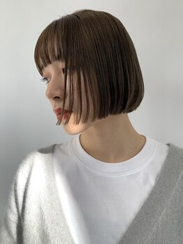 ノス 表参道(NOOS)の写真/ボブ×髪質改善で小顔×扱いやすいヘアに![表参道駅/レイヤーカット/顔周り/ボブ/髪質改善/酸性ストレート]