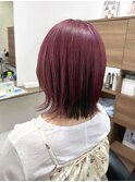透明感バイオレット ボブ【太宰府市通古賀】