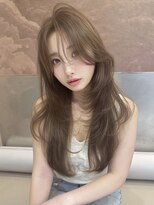 ロンドガーネット 池袋(Lond garnet)&nbsp;暗めカラー/韓国風巻き/レイヤーカット/髪質改善/縮毛矯正/池袋