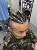 コーンロウ　メンズ