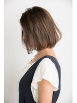 赤れんがアネックス(ANNEX)&nbsp;ショートボブ髪型30代40代50代前髪あり前髪なし面長丸顔パーマ