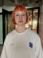 ロジェッタバイスノッブ(ROJETTA by snob)&nbsp;【伸ばしかけヘア】クリアオレンジボブ