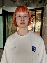 ロジェッタバイスノッブ(ROJETTA by snob)&nbsp;【伸ばしかけヘア】クリアオレンジボブ