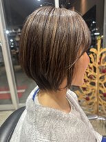 オーガニック ライフ 若葉 鶴ヶ島(organic+life) 冬色◎ハイライトショートボブ×大人美シルエット小顔見せ