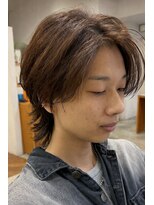 Men’s CANOE 山口小郡店 メンズカット/メンズパーマ/メンズ眉毛【メンズカノエ】&nbsp;レイヤーボブ×ブラウン