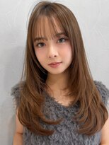アグノス 青山(Agnos) :レイヤーカットダークパープルナチュラルミルクブラウン