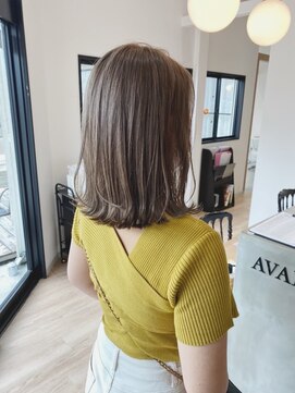 チェレ ブラン 堺東店(Chere brun) ミディアムウルフ×くびれミディ×マロンベージュ