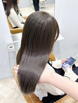 ティエラ 原宿 表参道(Tierra) ブリーチなし赤みなしオリーブブラウンカラー