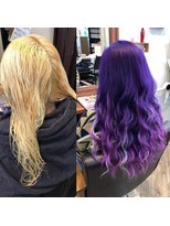 カルフール ロコ 草加西口店(Carrefour LOCO) ゴールド→パープル大胆チェンジ☆