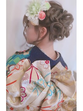 ブルーフェアリー(Blue Fairy) 【BLUEFAIRY】成人式★着付＋セット＋メイクNo.1