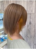 ハイトーンベースのインナーカラー♪