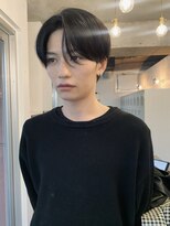 バイフィフス 原宿/表参道(by fifth)&nbsp;◇センターパート ニュアンスパーマ 韓国ヘア 黒髪