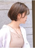 丸みショートボブ/グラデーションボブ［東銀座/銀座］
