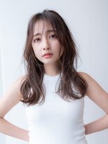 エースハバナ 渋谷(1 HAVANA)&nbsp;20代30代大人かわいい斜めバンググレージュカラー小顔前髪ボブ