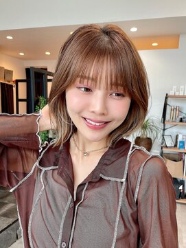 ディーエックス ウエスト(Dxxxx WEST) 切りっぱなしボブ小顔ミディアム [ショート/ボブ/韓国