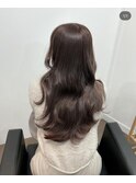 イメチェン/フルバング/似合わせカット/レッドブラウン/髪質改善