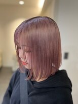 ベレーザ 渋谷(BELEZA)&nbsp;7042ミルクティーアッシュハイトーンカラー韓国切りっぱなしボブ