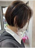 ショートボブ☆大人の女性マイナス10歳若返る小顔ショート
