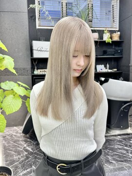 チュダック(ChuDuck) 韓国風《ミルクティー》ハイトーン/ケアブリーチ/ダブルカラー