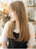 ハイトーンカラー透けバングエアストレートc5浦和10代20代30代