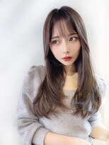 【銀座有楽町】くすみベージュが可愛いナチュラルレイヤーヘア