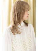 透明感ダブルカラーくびレイヤーミディアムウルフY大宮10代20代