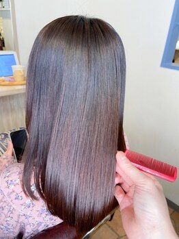アンジュ ラヴィ(Ange Lavie)の写真/お客様の髪のお悩みを解決してくれるサロン♪骨格やクセ、ライフスタイルに合わせた施術で理想以上に♪