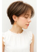 アンルポン 梅田(un le pont) 【アンルポン梅田】外国人風ショート♪シアーベージュ