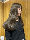 オリーブグレージュ/姫カット/ロングレイヤー