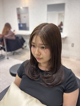 アデプト 北千住店(adept) ★オリーブグレークラゲヘアーココアベージュ小顔レイヤー