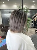 白髪ぼかしバレイヤージュ