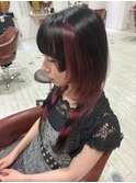 【お客様スタイル】ロングウルフ×アンブレラカラー×姫カット