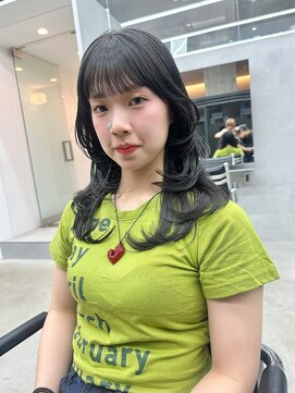 カケル(×.) ハイレイヤー/グレージュカラー/韓国ヘア