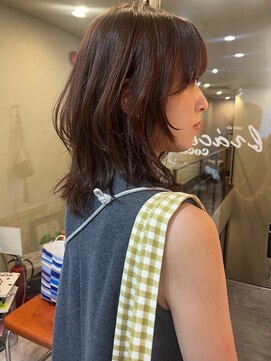 ソワンドゥブレスココ 京都店(soin de brace coco.) ラベンダーブラウン×レイヤーカット