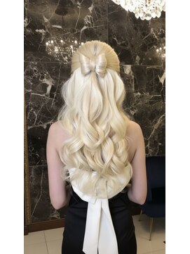 ジャムスタイリングハウス(JAM STYLING HOUSE) 【北新地ヘアセット】リボンハーフアップ