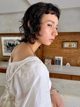 テトヘアー(teto hair) ボブパーマ　ボブレイヤー　レイヤー　オン眉　やわらかパーマ