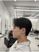 ニュアンスパーマ　ダウンパーマ　毛流れセンターパート