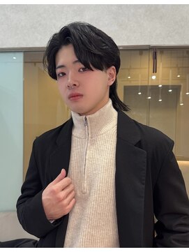 ジーナ オム 札幌(Zina Homme) ショートウルフ*リバースセンターパート*韓国*Zina Homme札幌